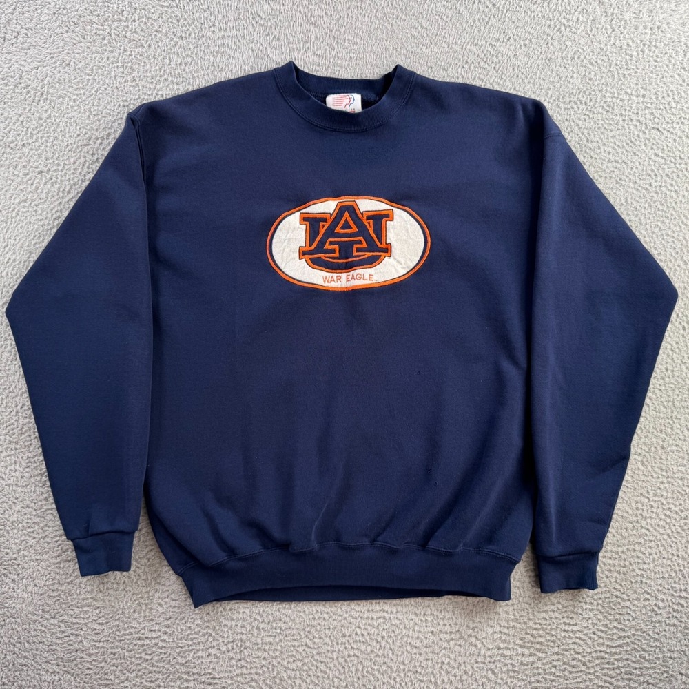 Vintage Auburn Tigers Sweatshirt Mens XL Crewneck War Eagle 90s Made in USA